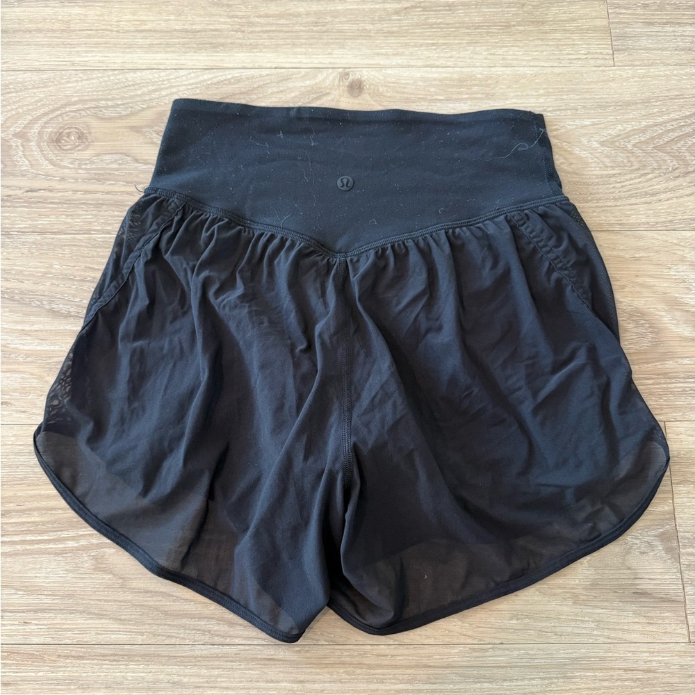 lululemon athletica Nulu & Mesh Women's Black Shorts